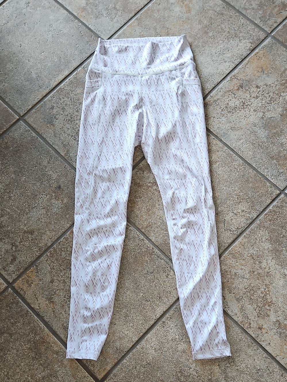 BuffBunny Collection Leggings High-Waist White Patterned.